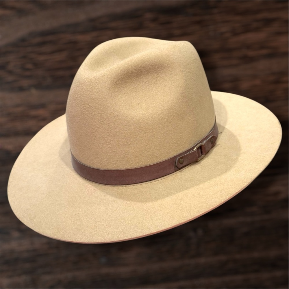 Vintage Australian Drifter Pure Fur Felt with Genuine Leather Interior Band
